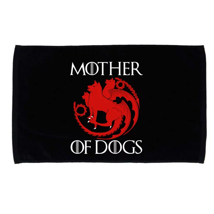 Mother Of Dogs Emblem Microfiber Hand Towel