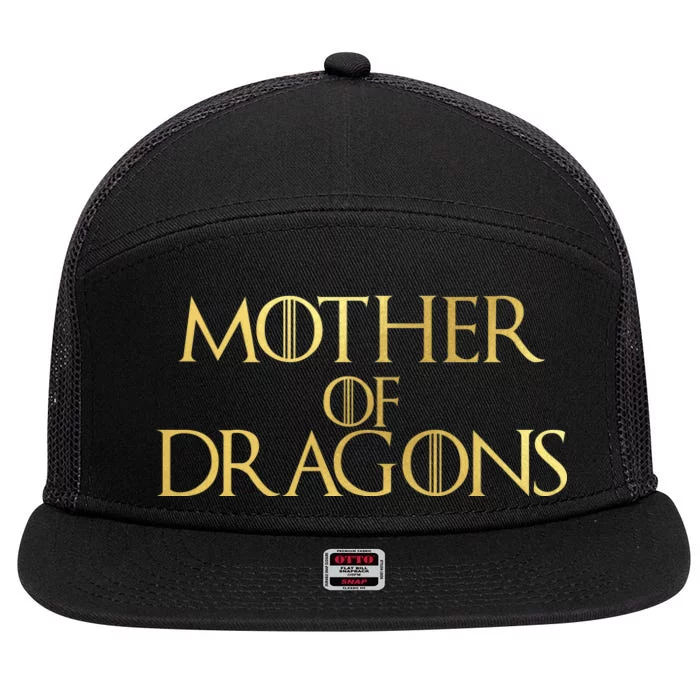 Mother of Dragons Gold Limited Edition 7 Panel Mesh Trucker Snapback Hat