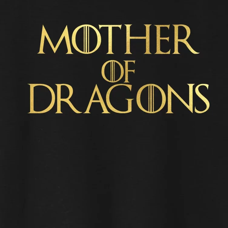 Mother of Dragons Gold Limited Edition Women's Crop Top Tee