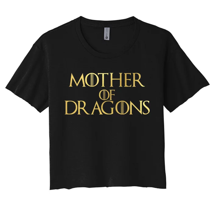 Mother of Dragons Gold Limited Edition Women's Crop Top Tee