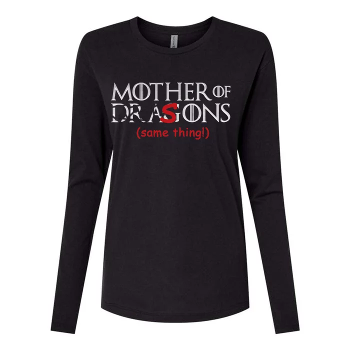 Mother Of Dragons Sons Same Thing Womens Cotton Relaxed Long Sleeve T-Shirt