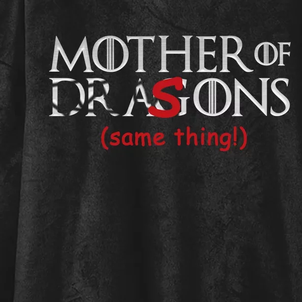 Mother Of Dragons Sons Same Thing Hooded Wearable Blanket