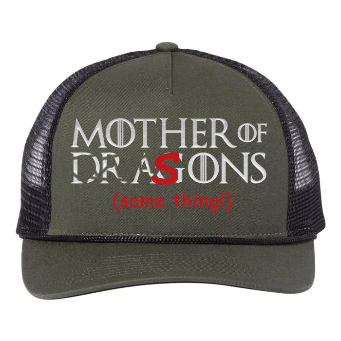 Mother Of Dragons Sons Same Thing Retro Rope Trucker Hat Cap