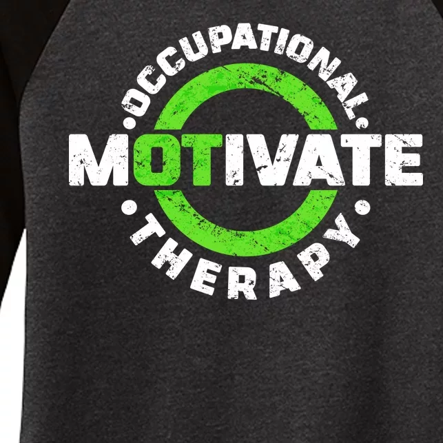 Motivate Occupational Therapy Women's Tri-Blend 3/4-Sleeve Raglan Shirt