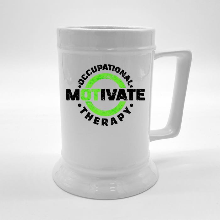 Motivate Occupational Therapy Front & Back Beer Stein