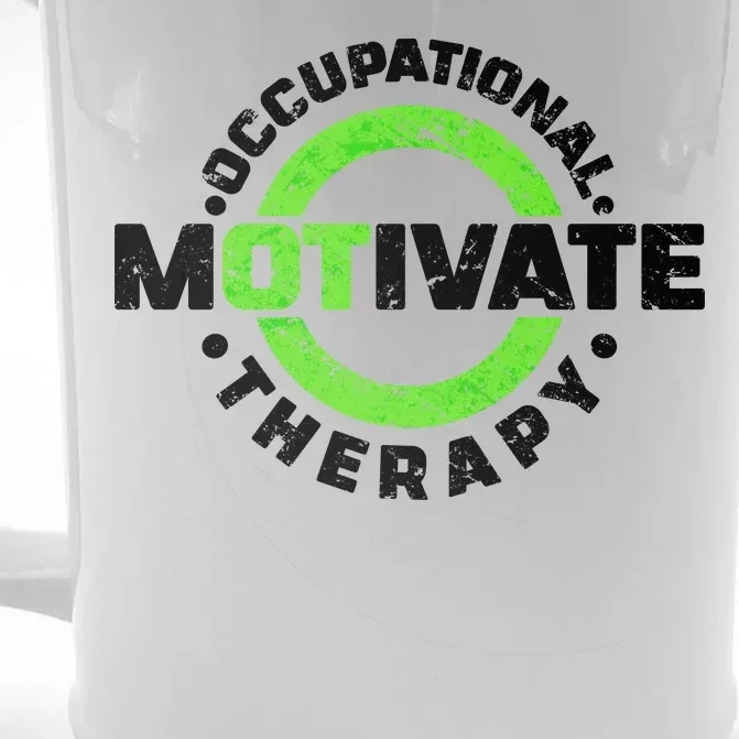 Motivate Occupational Therapy Front & Back Beer Stein