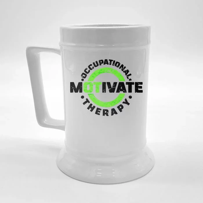 Motivate Occupational Therapy Front & Back Beer Stein