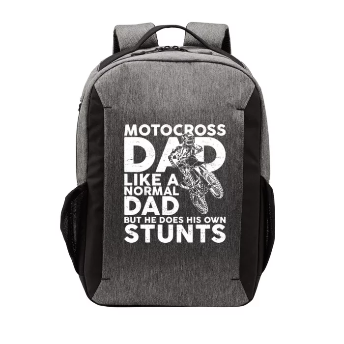 Motocross Dad Like A Normal Dad But He Does His Owns Stuns Vector Backpack