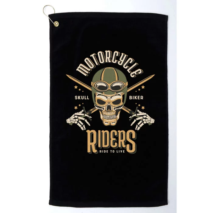 Motorcycle Riders Platinum Collection Golf Towel