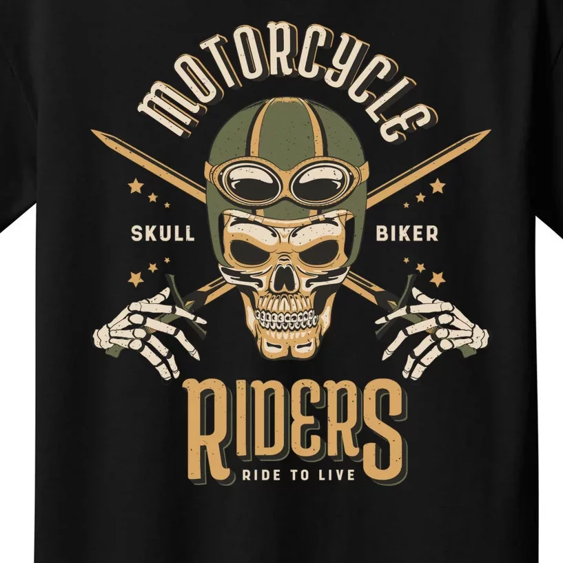 Motorcycle Riders Kids T-Shirt