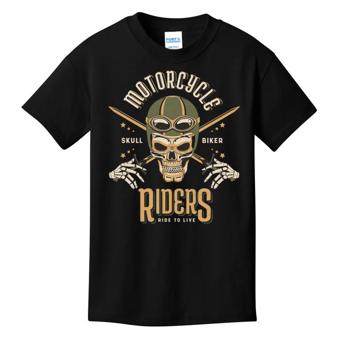 Motorcycle Riders Kids T-Shirt