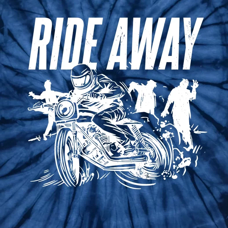 Motorcycle Zombies Ride Away Tie-Dye T-Shirt