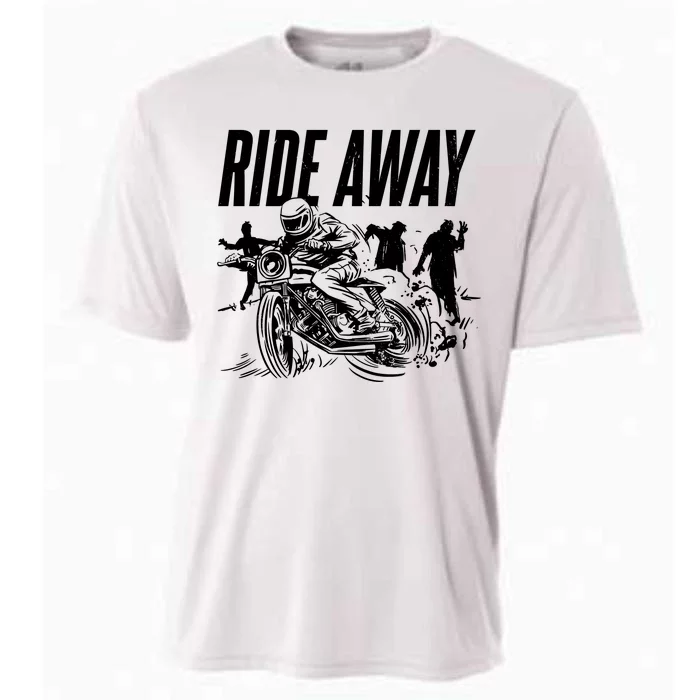 Motorcycle Zombies Ride Away Cooling Performance Crew T-Shirt