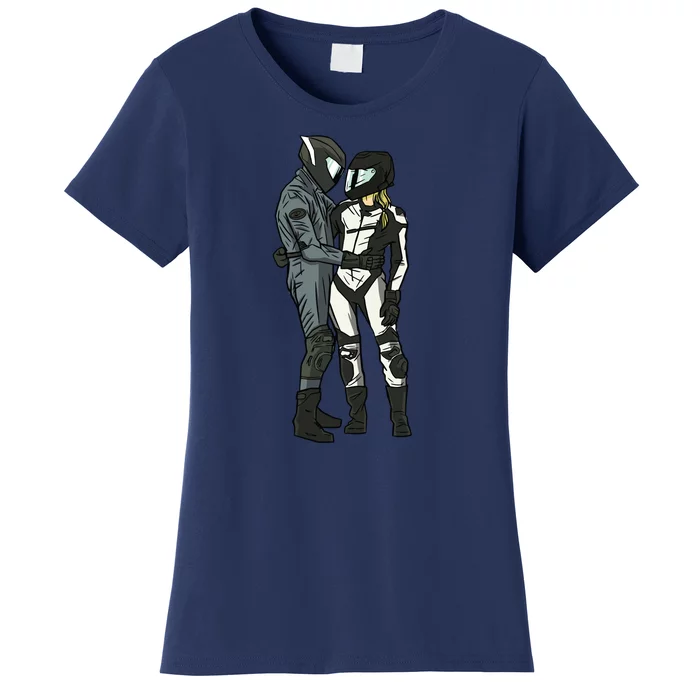 Motorcyclist Couple Women's T-Shirt