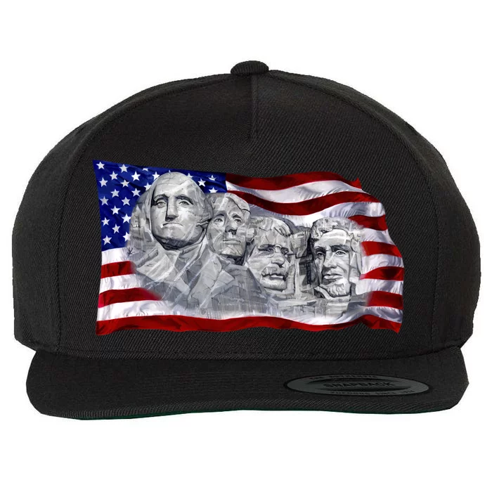 Mount Rushmore Wool Snapback Cap