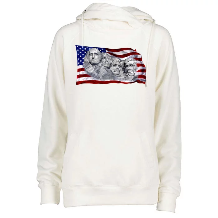 Mount Rushmore Womens Funnel Neck Pullover Hood