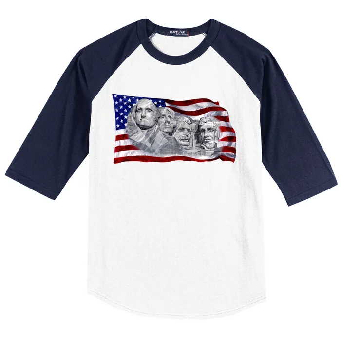 Mount Rushmore Baseball Sleeve Shirt