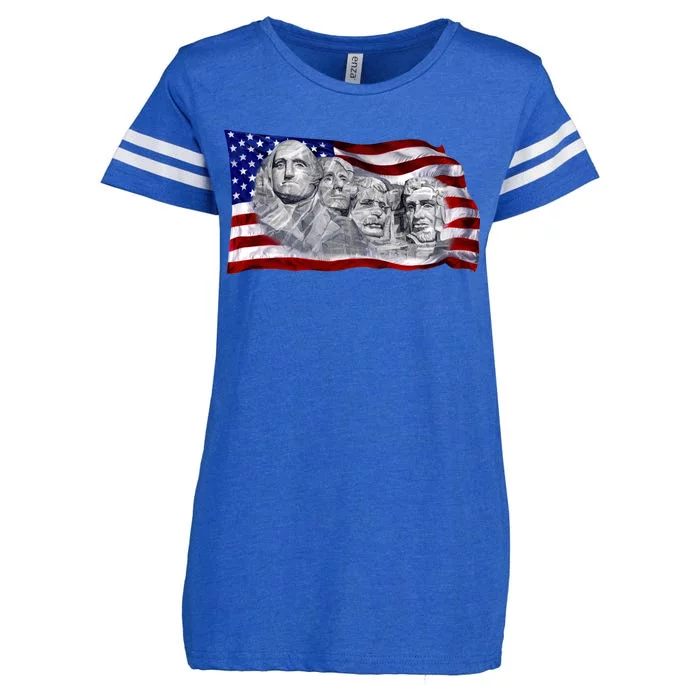 Mount Rushmore Enza Ladies Jersey Football T-Shirt