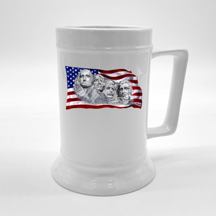 Mount Rushmore Front & Back Beer Stein