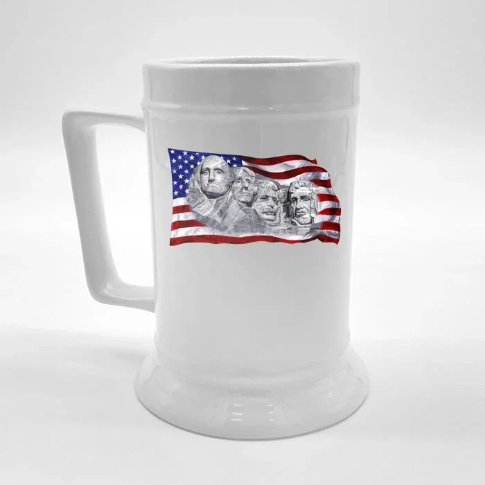 Mount Rushmore Front & Back Beer Stein