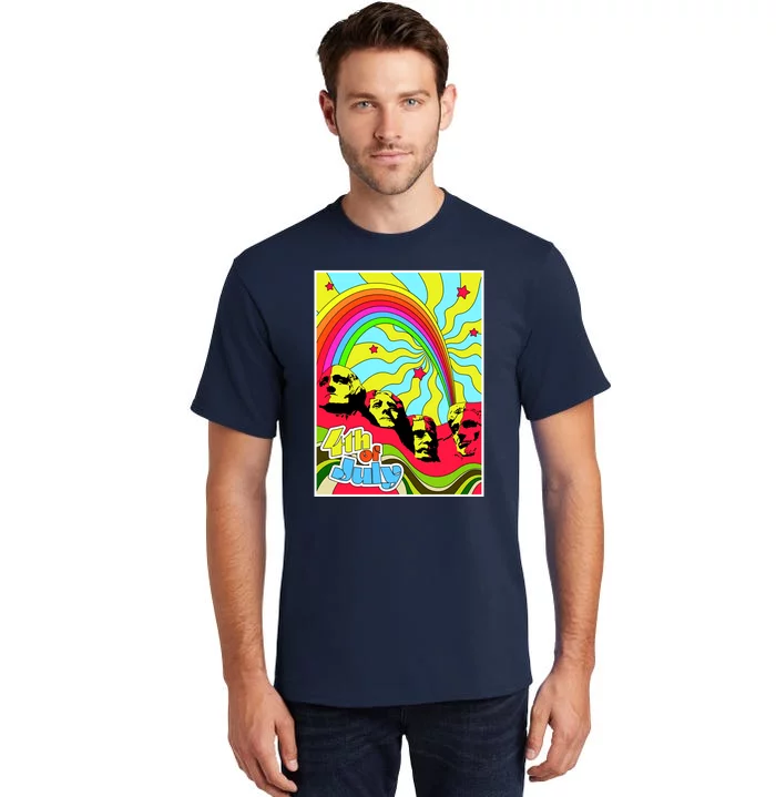 Mount Rushmore 4th of July Abstract Tall T-Shirt