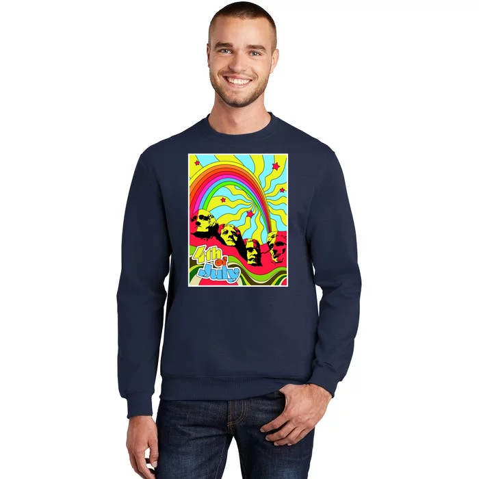 Mount Rushmore 4th of July Abstract Tall Sweatshirt