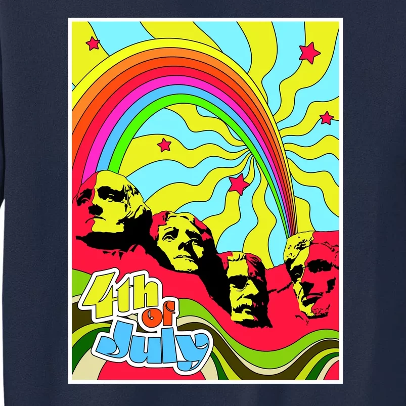 Mount Rushmore 4th of July Abstract Tall Sweatshirt