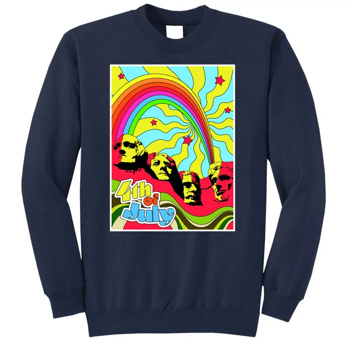 Mount Rushmore 4th of July Abstract Tall Sweatshirt