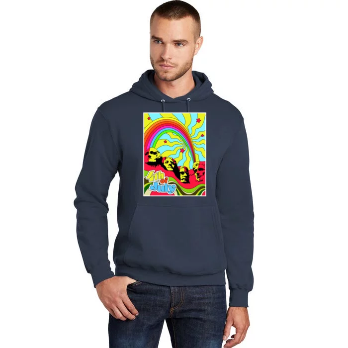 Mount Rushmore 4th of July Abstract Tall Hoodie