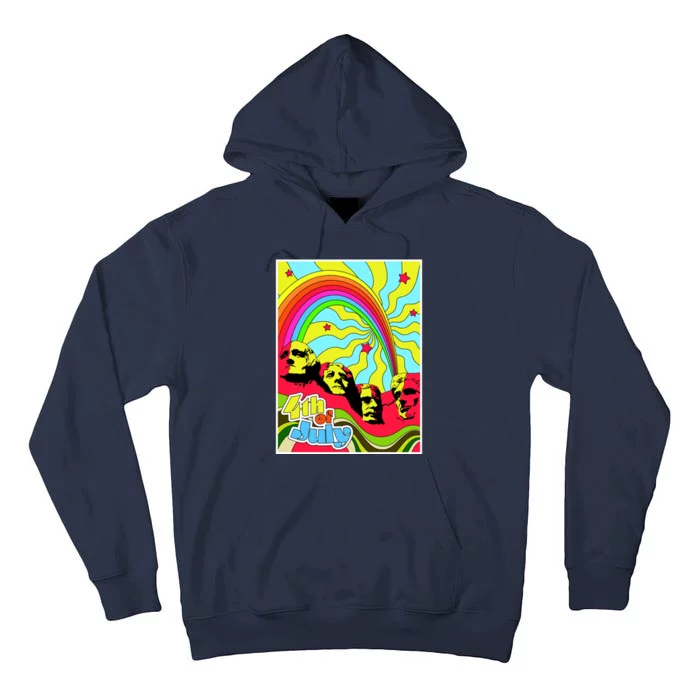 Mount Rushmore 4th of July Abstract Tall Hoodie