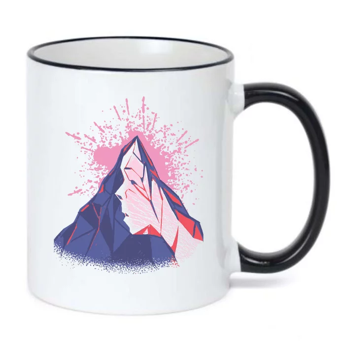 Mountain Face Black Color Changing Mug