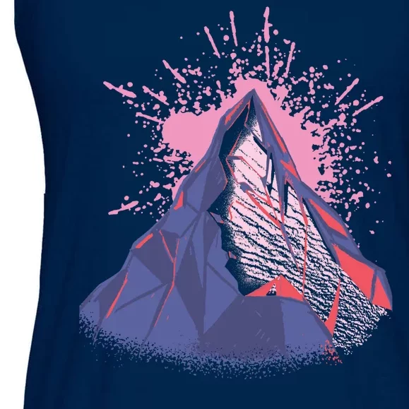 Mountain Face Ladies Essential Flowy Tank