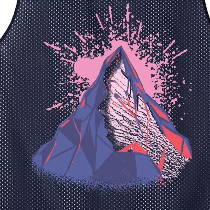 Mountain Face Mesh Reversible Basketball Jersey Tank