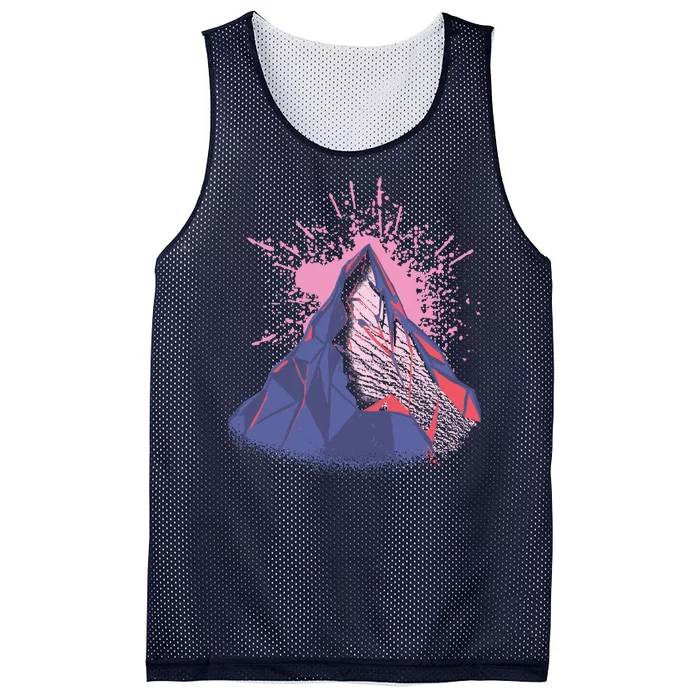 Mountain Face Mesh Reversible Basketball Jersey Tank