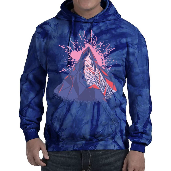 Mountain Face Tie Dye Hoodie