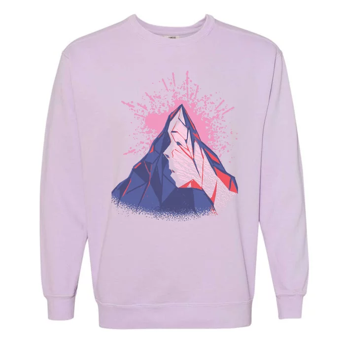 Mountain Face Garment-Dyed Sweatshirt