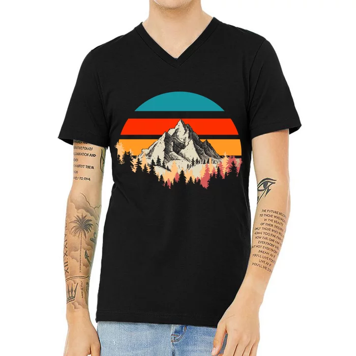 Mountain Views Vintage V-Neck T-Shirt