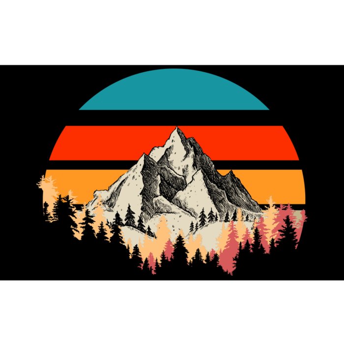 Mountain Views Vintage Bumper Sticker