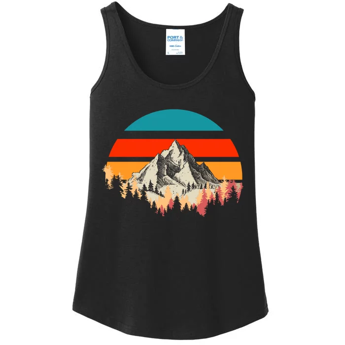 Mountain Views Vintage Ladies Essential Tank