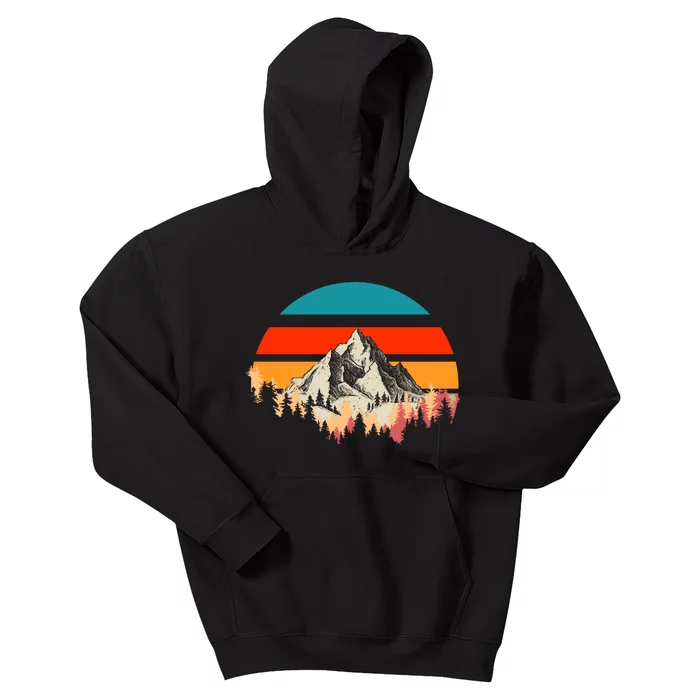 Mountain Views Vintage Kids Hoodie