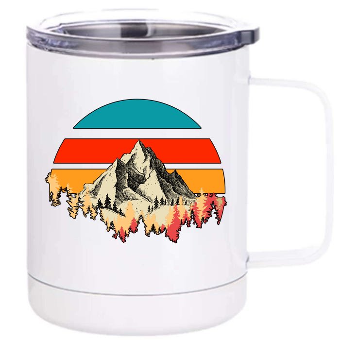 Mountain Views Vintage Front & Back 12oz Stainless Steel Tumbler Cup