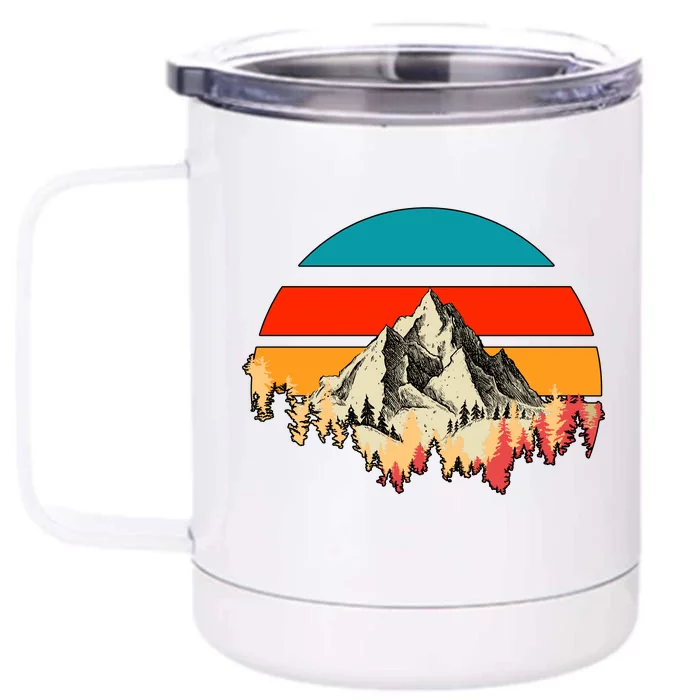 Mountain Views Vintage Front & Back 12oz Stainless Steel Tumbler Cup