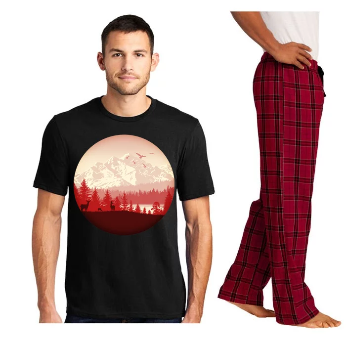 Mountain Wilderness Wildlife Pajama Set