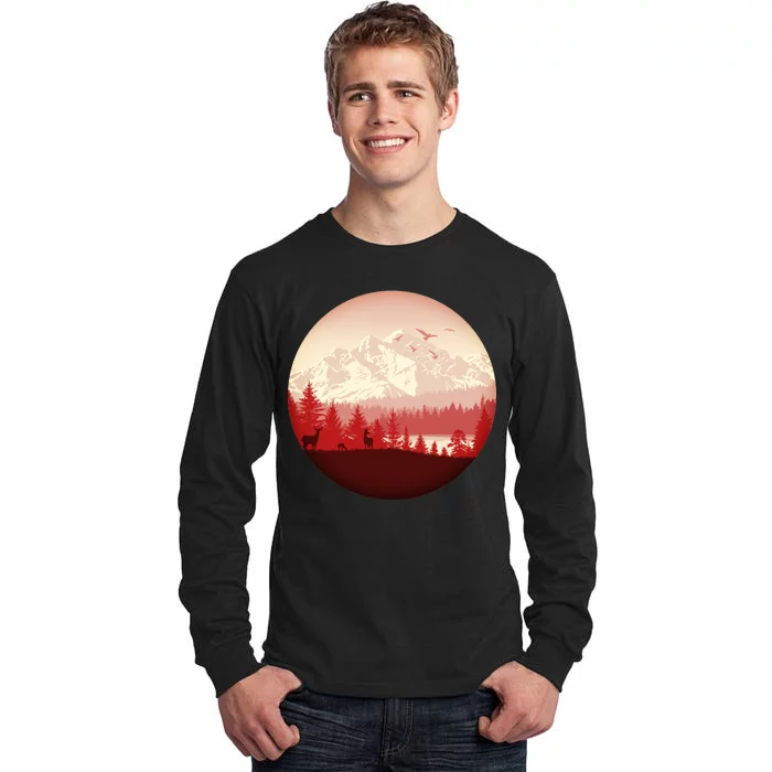 Mountain Wilderness Wildlife Tall Long Sleeve T-Shirt