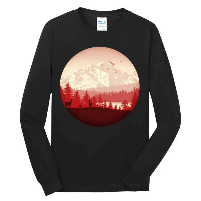 Mountain Wilderness Wildlife Tall Long Sleeve T-Shirt