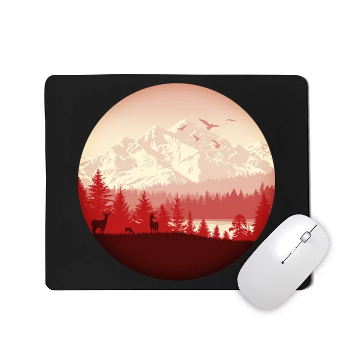 Mountain Wilderness Wildlife Mousepad