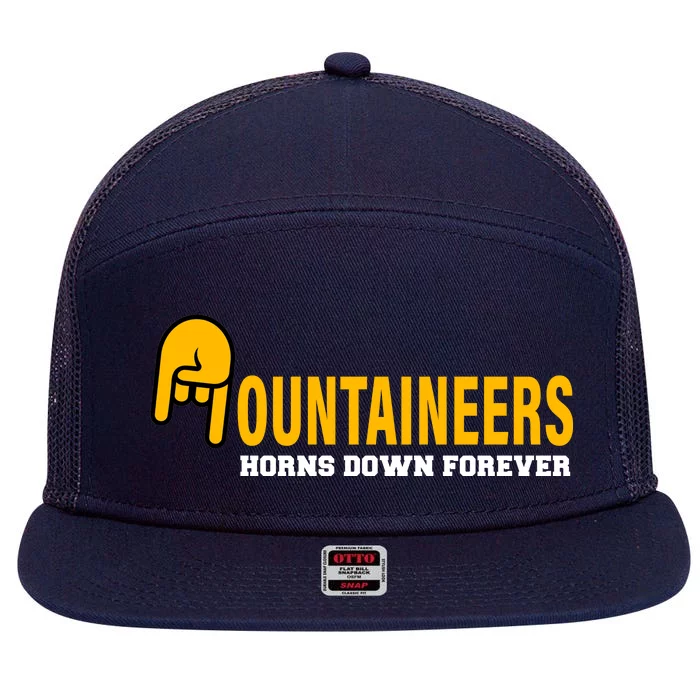 Mountainiers Hornbs Down Forever 7 Panel Mesh Trucker Snapback Hat