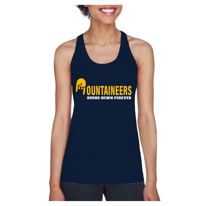 Mountainiers Hornbs Down Forever Women's Racerback Tank