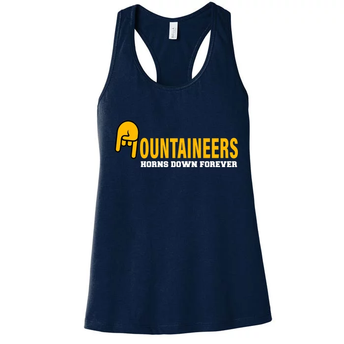 Mountainiers Hornbs Down Forever Women's Racerback Tank