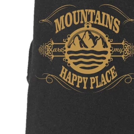 Mountains Are My Happy Place Doggie 3-End Fleece Hoodie